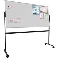 Legamaster mobiles Whiteboard UNITE 2,0 x 1,0 m weiß, schwarz lackierter Stahl von Legamaster