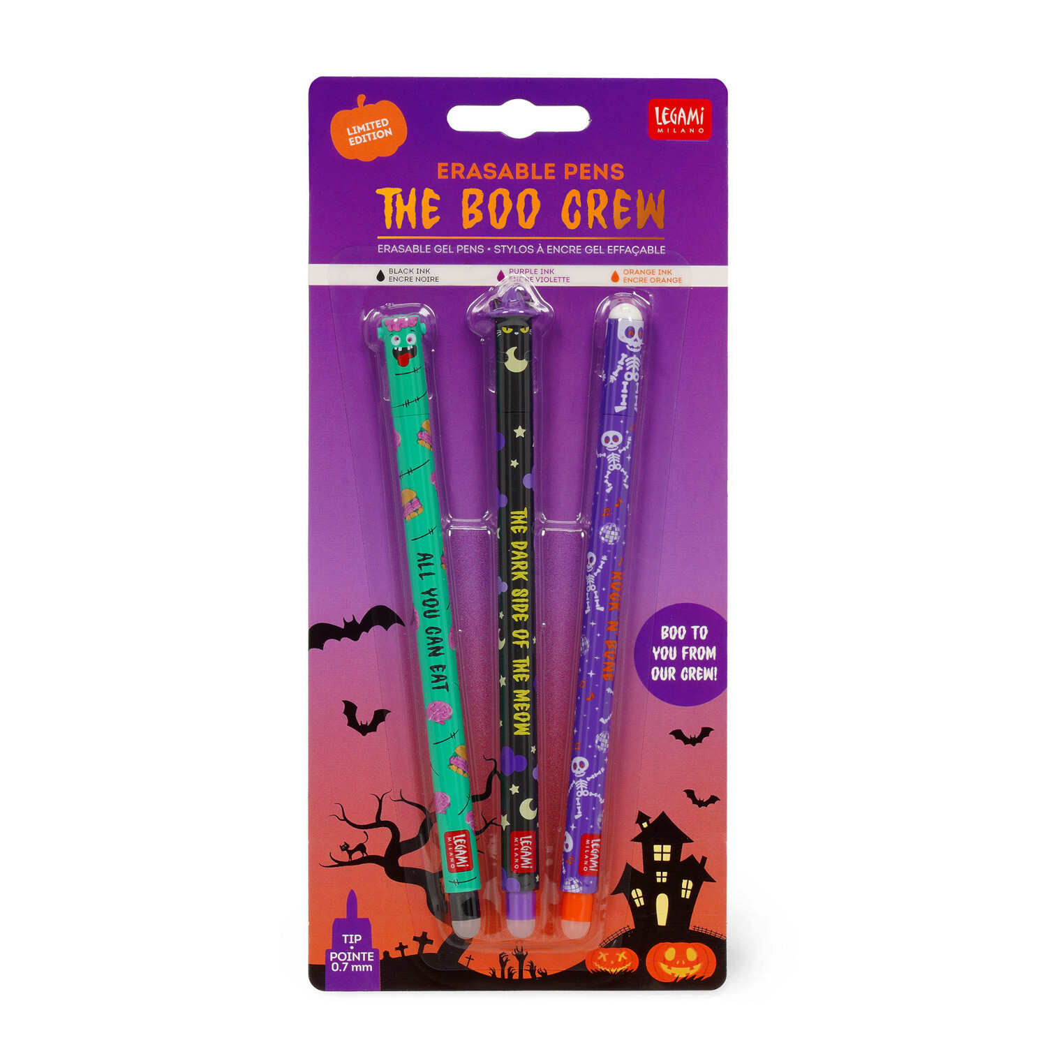 Erasable Gel Pen Set The Boo Crew von Legami