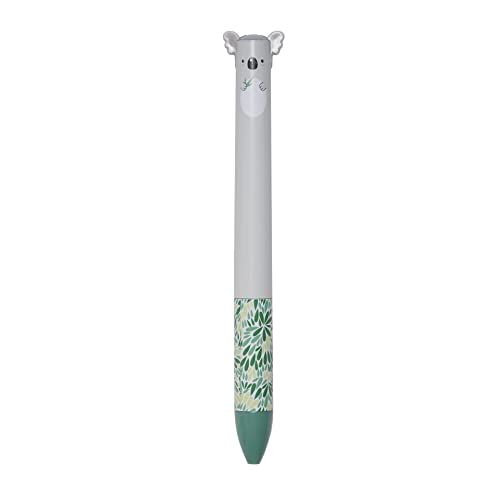 Legami - Click&Clack, Stift in zwei Farben, 1,2 x 14 cm, Kugelschreiber, Thema Hug Me, Tinte blau und grün, Spitzendurchmesser 1,0 mm, präzise Strichstärke, aus Kunststoff von LEGAMI
