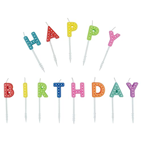 Legami - Kerzen für Kuchen, Kunststoff, Kerzen zum Geburtstag, H 7 cm inklusive Halterungen, HAP0002 von LEGAMI