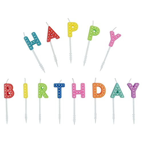 Legami - Kerzen für Kuchen, Kunststoff, Kerzen zum Geburtstag, H 7 cm inklusive Halterungen, HAP0002 Legami - Kerzen für Kuchen, Kunststoff, Kerzen zum Geburtstag, H 7 cm inklusive Halterungen, HAP0002 von LEGAMI