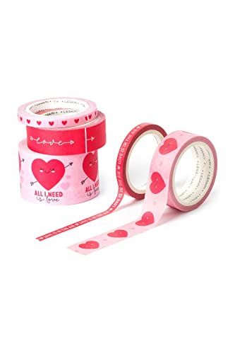 LEGAMI - Set mit 5 Klebeband, Tape by Tape, Länge 5 m, bunte Klebebänder aus Papier, 3 verschiedene Bänder für Dicke und Muster LEGAMI - Set mit 5 Klebeband, Tape by Tape, Länge 5 m, bunte Klebebänder aus Papier, 3 verschiedene Bänder für Dicke und Muster von LEGAMI