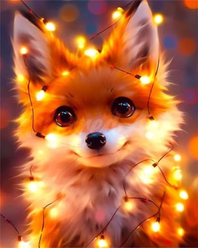 Lehaha Diamond Painting Erwachsene Kinder,Stitch Diamant Painting Set Bilder für Anime Katze,Deko Crystal Art Geschenke,Hund(30x40cm) von Lehaha
