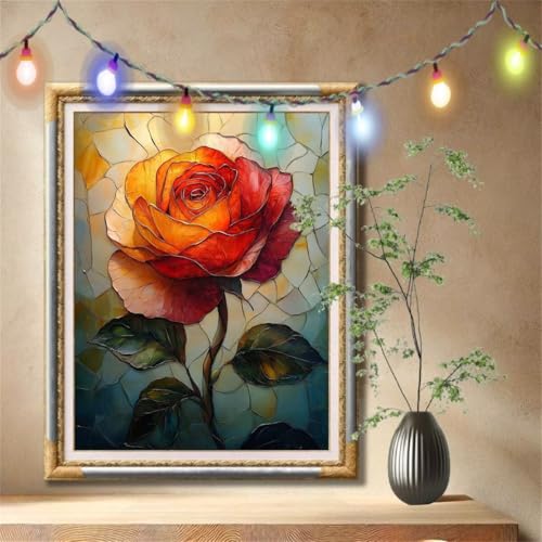 5D Diamond Painting Kinder, Diamant Painting Bilder für Erwachsene Große (90x120cm), DIY Rose,Landschaft Full Drill Crystal Art Mosaikherstellung Basteln Kits für Geschenk, Home Wand Décor 57F-7378 von LeiDong