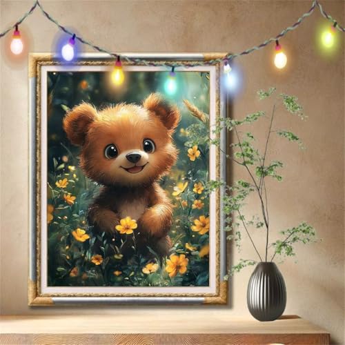 5D Diamond Painting Kinder, Diamant Painting Bilder für Erwachsene Große 30x40cm, DIY Tier,Bär Full Drill Crystal Art Mosaikherstellung Basteln Kits, Geeignet Als Geschenk, Home Wand Décor 57F-492 5D Diamond Painting Kinder, Diamant Painting Bilder für Erwachsene Große 30x40cm, DIY Tier,Bär Full Drill Crystal Art Mosaikherstellung Basteln Kits, Geeignet Als Geschenk, Home Wand Décor 57F-492 von LeiDong