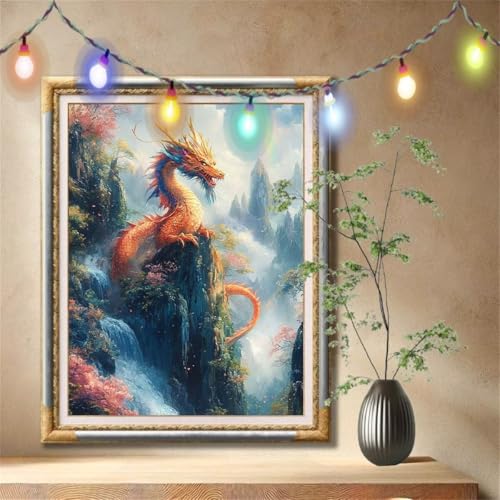 5D Diamond Painting Kinder, Diamant Painting Bilder für Erwachsene Große 70x90cm, DIY Drache,Wasserfall Full Drill Crystal Art Mosaikherstellung Basteln Kits für Geschenk, Home Wand Décor 57F-7256 5D Diamond Painting Kinder, Diamant Painting Bilder für Erwachsene Große 70x90cm, DIY Drache,Wasserfall Full Drill Crystal Art Mosaikherstellung Basteln Kits für Geschenk, Home Wand Décor 57F-7256 von LeiDong