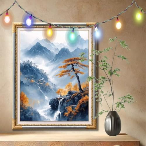 5D Diamond Painting Kinder, Diamant Painting Bilder für Erwachsene Große 70x90cm, DIY Landschaft,Kiefer Full Drill Crystal Art Mosaikherstellung Basteln Kits für Geschenk, Home Wand Décor 57F-1096 5D Diamond Painting Kinder, Diamant Painting Bilder für Erwachsene Große 70x90cm, DIY Landschaft,Kiefer Full Drill Crystal Art Mosaikherstellung Basteln Kits für Geschenk, Home Wand Décor 57F-1096 von LeiDong