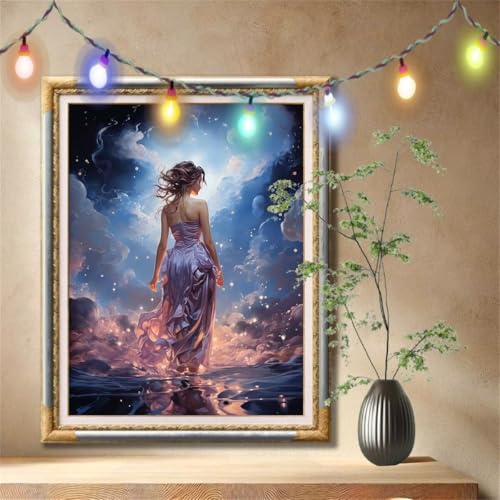 5D Diamond Painting Kinder, Diamant Painting Bilder für Erwachsene Große 70x90cm, DIY Landschaft,Mädchen Full Drill Crystal Art Mosaikherstellung Basteln Kits für Geschenk, Home Wand Décor 57F-7056 5D Diamond Painting Kinder, Diamant Painting Bilder für Erwachsene Große 70x90cm, DIY Landschaft,Mädchen Full Drill Crystal Art Mosaikherstellung Basteln Kits für Geschenk, Home Wand Décor 57F-7056 von LeiDong