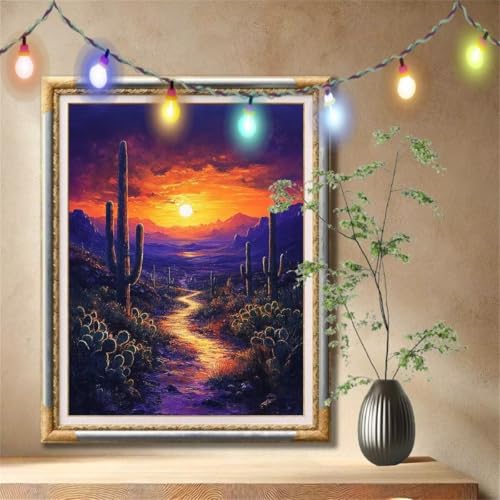 5D Diamond Painting Kinder, Diamant Painting Bilder für Erwachsene Große 80x107cm, DIY Kaktus,Landschaft Full Drill Crystal Art Mosaikherstellung Basteln Kits für Geschenk, Home Wand Décor 57F-3617 5D Diamond Painting Kinder, Diamant Painting Bilder für Erwachsene Große 80x107cm, DIY Kaktus,Landschaft Full Drill Crystal Art Mosaikherstellung Basteln Kits für Geschenk, Home Wand Décor 57F-3617 von LeiDong