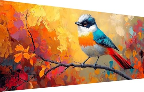 5D Diamond Painting Kinder,Diamant Painting Bilder für Erwachsene Große (100x200cm),DIY Blauer Vogel,Landschaft Full Drill Crystal Art Mosaikherstellung Basteln Kits,Geeignet Als Home Décor 55F-3449 von LeiDong
