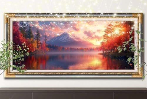 5D Diamond Painting Kinder,Diamant Painting Bilder für Erwachsene Große (100x200cm),DIY Gipfel,Ahornbaum Full Drill Crystal Art Mosaikherstellung Basteln Kits,Geeignet Als Home Wand Décor 55F-12269 von LeiDong