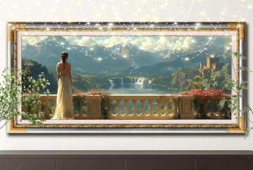 5D Diamond Painting Kinder,Diamant Painting Bilder für Erwachsene Große (100x200cm),DIY Wasserfall,Mädchen Full Drill Crystal Art Mosaikherstellung Basteln Kits,Geeignet Als Home Décor 55F-12029 von LeiDong