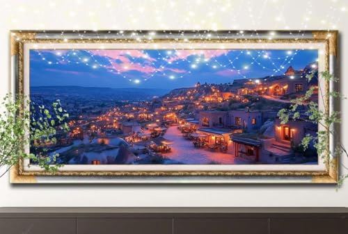 5D Diamond Painting Kinder,Diamant Painting Bilder für Erwachsene Große (100x250cm),DIY Landschaft,Landschaft Full Drill Crystal Art Mosaikherstellung Basteln Kits,Geeignet Als Home Décor 55F-13410 von LeiDong
