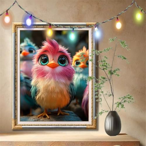 5D Diamond Painting Kinder,Diamant Painting Bilder für Erwachsene Große (50x70cm),DIY Huhn,Tier Full Drill Crystal Art Mosaikherstellung Basteln Kits,Geeignet Als Geschenk,Home Wand Décor 57F-3894 von LeiDong