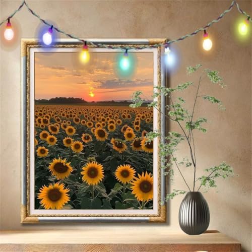 5D Diamond Painting Kinder,Diamant Painting Bilder für Erwachsene Große 100x133cm,DIY Sonnenblume,Landschaft Full Drill Crystal Art Mosaikherstellung Basteln Kits für Geschenk,Home Wand Décor 59N-819 5D Diamond Painting Kinder,Diamant Painting Bilder für Erwachsene Große 100x133cm,DIY Sonnenblume,Landschaft Full Drill Crystal Art Mosaikherstellung Basteln Kits für Geschenk,Home Wand Décor 59N-819 von LeiDong