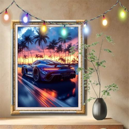 5D Diamond Painting Kinder,Diamant Painting Bilder für Erwachsene Große 100x133cm,DIY Sportwagen,Sonnenuntergang Full Drill Crystal Art Mosaikherstellung Basteln Kits für Geschenk,Home Décor 57F-2619 5D Diamond Painting Kinder,Diamant Painting Bilder für Erwachsene Große 100x133cm,DIY Sportwagen,Sonnenuntergang Full Drill Crystal Art Mosaikherstellung Basteln Kits für Geschenk,Home Décor 57F-2619 von LeiDong