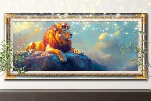5D Diamond Painting Kinder,Diamant Painting Bilder für Erwachsene Große 100x200cm,DIY Löwe,Gipfel Full Drill Crystal Art Mosaikherstellung Basteln Kits,Geeignet Als Geschenk,Home Wand Décor 55F-12569 5D Diamond Painting Kinder,Diamant Painting Bilder für Erwachsene Große 100x200cm,DIY Löwe,Gipfel Full Drill Crystal Art Mosaikherstellung Basteln Kits,Geeignet Als Geschenk,Home Wand Décor 55F-12569 von LeiDong