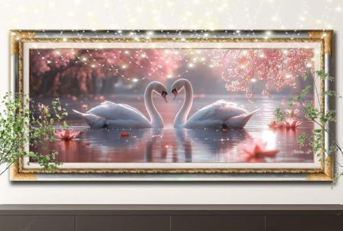 5D Diamond Painting Kinder,Diamant Painting Bilder für Erwachsene Große 100x200cm,DIY Schwan,Tier Full Drill Crystal Art Mosaikherstellung Basteln Kits,Geeignet Als Geschenk,Home Wand Décor 55F-12869 5D Diamond Painting Kinder,Diamant Painting Bilder für Erwachsene Große 100x200cm,DIY Schwan,Tier Full Drill Crystal Art Mosaikherstellung Basteln Kits,Geeignet Als Geschenk,Home Wand Décor 55F-12869 von LeiDong