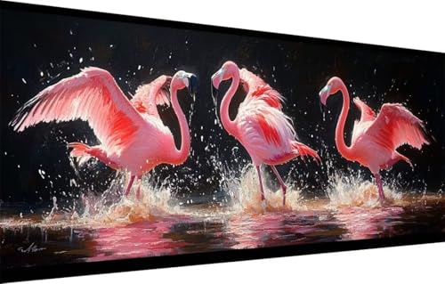 5D Diamond Painting Kinder,Diamant Painting Bilder für Erwachsene Große 100x250cm,DIY Flamingo,Tier Full Drill Crystal Art Mosaikherstellung Basteln Kits,Geeignet Als Geschenk,Home Wand Décor 55F-2790 5D Diamond Painting Kinder,Diamant Painting Bilder für Erwachsene Große 100x250cm,DIY Flamingo,Tier Full Drill Crystal Art Mosaikherstellung Basteln Kits,Geeignet Als Geschenk,Home Wand Décor 55F-2790 von LeiDong