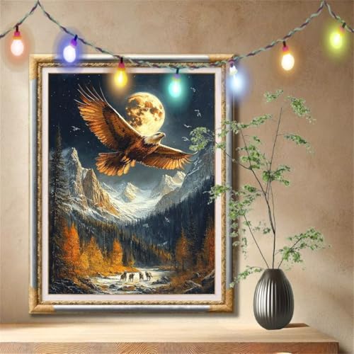 5D Diamond Painting Kinder,Diamant Painting Bilder für Erwachsene Große 120x160cm,DIY Adler,Wolf Full Drill Crystal Art Mosaikherstellung Basteln Kits,Geeignet Als Geschenk,Home Wand Décor 57F-2180 5D Diamond Painting Kinder,Diamant Painting Bilder für Erwachsene Große 120x160cm,DIY Adler,Wolf Full Drill Crystal Art Mosaikherstellung Basteln Kits,Geeignet Als Geschenk,Home Wand Décor 57F-2180 von LeiDong