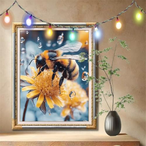 5D Diamond Painting Kinder,Diamant Painting Bilder für Erwachsene Große 120x160cm,DIY Biene,Blume Full Drill Crystal Art Mosaikherstellung Basteln Kits,Geeignet Als Geschenk,Home Wand Décor 57F-7420 5D Diamond Painting Kinder,Diamant Painting Bilder für Erwachsene Große 120x160cm,DIY Biene,Blume Full Drill Crystal Art Mosaikherstellung Basteln Kits,Geeignet Als Geschenk,Home Wand Décor 57F-7420 von LeiDong