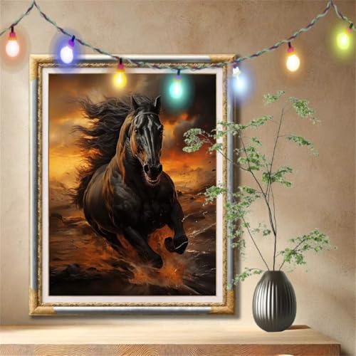 5D Diamond Painting Kinder,Diamant Painting Bilder für Erwachsene Große 120x160cm,DIY Laufende Pferde,Tiere Full Drill Crystal Art Mosaikherstellung Basteln Kits für Geschenk,Home Wand Décor 59N-1980 5D Diamond Painting Kinder,Diamant Painting Bilder für Erwachsene Große 120x160cm,DIY Laufende Pferde,Tiere Full Drill Crystal Art Mosaikherstellung Basteln Kits für Geschenk,Home Wand Décor 59N-1980 von LeiDong
