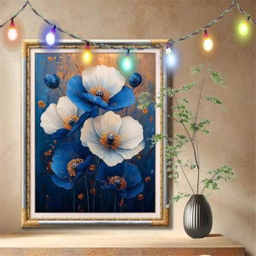 5D Diamond Painting Kinder,Diamant Painting Bilder für Erwachsene Große 50x70cm,DIY Blaue Blume,Landschaft Full Drill Crystal Art Mosaikherstellung Basteln Kits für Geschenk,Home Wand Décor 57F-2134 5D Diamond Painting Kinder,Diamant Painting Bilder für Erwachsene Große 50x70cm,DIY Blaue Blume,Landschaft Full Drill Crystal Art Mosaikherstellung Basteln Kits für Geschenk,Home Wand Décor 57F-2134 von LeiDong