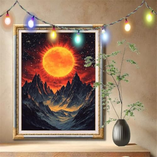 5D Diamond Painting Kinder,Diamant Painting Bilder für Erwachsene Große 50x70cm,DIY Schneeberg,Landschaft Full Drill Crystal Art Mosaikherstellung Basteln Kits für Geschenk,Home Wand Décor 57F-4414 5D Diamond Painting Kinder,Diamant Painting Bilder für Erwachsene Große 50x70cm,DIY Schneeberg,Landschaft Full Drill Crystal Art Mosaikherstellung Basteln Kits für Geschenk,Home Wand Décor 57F-4414 von LeiDong