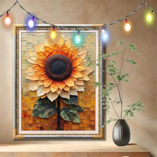 5D Diamond Painting Kinder,Diamant Painting Bilder für Erwachsene Große 50x70cm,DIY Sonnenblume,Landschaft Full Drill Crystal Art Mosaikherstellung Basteln Kits für Geschenk,Home Wand Décor 57F-3734 5D Diamond Painting Kinder,Diamant Painting Bilder für Erwachsene Große 50x70cm,DIY Sonnenblume,Landschaft Full Drill Crystal Art Mosaikherstellung Basteln Kits für Geschenk,Home Wand Décor 57F-3734 von LeiDong