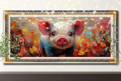 5D Diamond Painting Kinder,Diamant Painting Bilder für Erwachsene Große 70x140cm,DIY Kleines Schweinchen,Landschaft Full Drill Crystal Art Mosaikherstellung Basteln Kits für Home Wand Décor 55F-13885 5D Diamond Painting Kinder,Diamant Painting Bilder für Erwachsene Große 70x140cm,DIY Kleines Schweinchen,Landschaft Full Drill Crystal Art Mosaikherstellung Basteln Kits für Home Wand Décor 55F-13885 von LeiDong