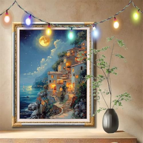 5D Diamond Painting Kinder,Diamant Painting Bilder für Erwachsene Große 80x107cm,DIY Landschaft,Landschaft Full Drill Crystal Art Mosaikherstellung Basteln Kits für Geschenk,Home Wand Décor 57F-3657 5D Diamond Painting Kinder,Diamant Painting Bilder für Erwachsene Große 80x107cm,DIY Landschaft,Landschaft Full Drill Crystal Art Mosaikherstellung Basteln Kits für Geschenk,Home Wand Décor 57F-3657 von LeiDong