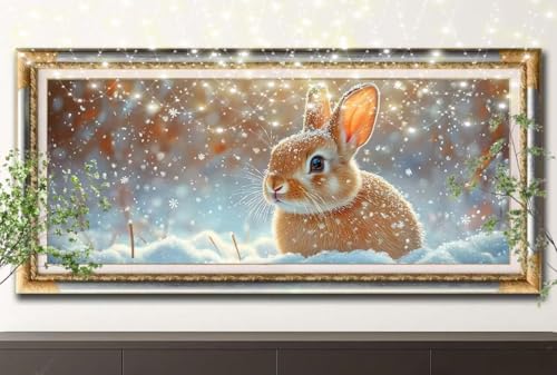 5D Diamond Painting Kinder,Diamant Painting Bilder für Erwachsene Große 80x220cm,DIY Kaninchen,Schneelandschaft Full Drill Crystal Art Mosaikherstellung Basteln Kits,Geeignet Als Home Décor 55F-12928 5D Diamond Painting Kinder,Diamant Painting Bilder für Erwachsene Große 80x220cm,DIY Kaninchen,Schneelandschaft Full Drill Crystal Art Mosaikherstellung Basteln Kits,Geeignet Als Home Décor 55F-12928 von LeiDong
