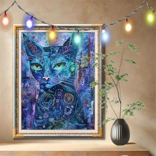 5D Diamond Painting Kinder,Diamant Painting Bilder für Erwachsene Große 90x120cm,DIY Abstrakt Katze,Tier Full Drill Crystal Art Mosaikherstellung Basteln Kits für Geschenk,Home Wand Décor 59N-1298 5D Diamond Painting Kinder,Diamant Painting Bilder für Erwachsene Große 90x120cm,DIY Abstrakt Katze,Tier Full Drill Crystal Art Mosaikherstellung Basteln Kits für Geschenk,Home Wand Décor 59N-1298 von LeiDong