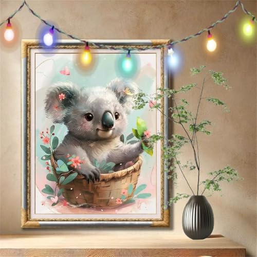 5D Diamond Painting Kinder,Diamant Painting Bilder für Erwachsene Große 90x120cm,DIY Koalas,Tiere Full Drill Crystal Art Mosaikherstellung Basteln Kits,Geeignet Als Geschenk,Home Wand Décor 59N-1818 5D Diamond Painting Kinder,Diamant Painting Bilder für Erwachsene Große 90x120cm,DIY Koalas,Tiere Full Drill Crystal Art Mosaikherstellung Basteln Kits,Geeignet Als Geschenk,Home Wand Décor 59N-1818 von LeiDong