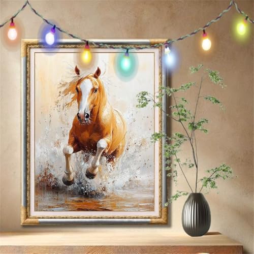 5D Diamond Painting Kinder,Diamant Painting Bilder für Erwachsene Große 90x120cm,DIY Pferd,Tier Full Drill Crystal Art Mosaikherstellung Basteln Kits,Geeignet Als Geschenk,Home Wand Décor 57F-2338 5D Diamond Painting Kinder,Diamant Painting Bilder für Erwachsene Große 90x120cm,DIY Pferd,Tier Full Drill Crystal Art Mosaikherstellung Basteln Kits,Geeignet Als Geschenk,Home Wand Décor 57F-2338 von LeiDong