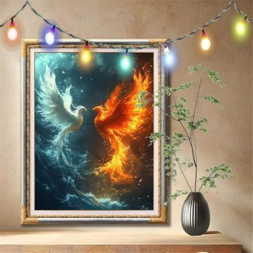5D Diamond Painting Kinder,Diamant Painting Bilder für Erwachsene Große 90x120cm,DIY Phönix,Tiere Full Drill Crystal Art Mosaikherstellung Basteln Kits,Geeignet Als Geschenk,Home Wand Décor 57F-6298 5D Diamond Painting Kinder,Diamant Painting Bilder für Erwachsene Große 90x120cm,DIY Phönix,Tiere Full Drill Crystal Art Mosaikherstellung Basteln Kits,Geeignet Als Geschenk,Home Wand Décor 57F-6298 von LeiDong