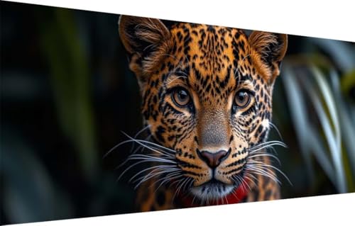5D Diamond Painting Set für Erwachsene Große (100x200cm),Gepard,Tier Diamant Painting Bilder Kinder,DIY Kristall Strass Cross Stickerei Malerei Bastelset für Schlafzimmer,Büro,Wanddeko 55F-3659 von LeiDong