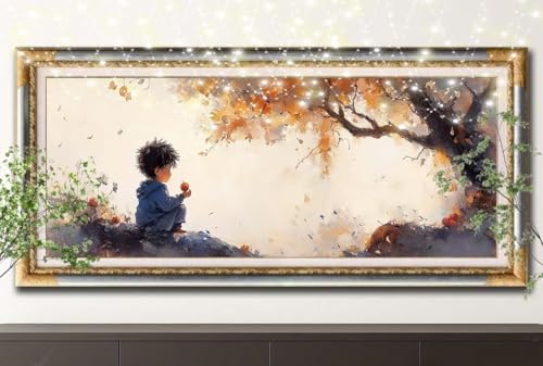 5D Diamond Painting Set für Erwachsene Große (50x150cm),Junge,Landschaft Diamant Painting Bilder Kinder,DIY Kristall Strass Cross Stickerei Malerei Bastelset für Büro,Wanddeko,Geschenke 55F-12352 von LeiDong