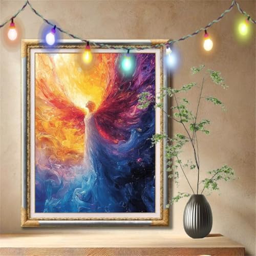 5D Diamond Painting Set für Erwachsene Große 100x133cm, Engel,Landschaft Diamant Painting Bilder Kinder, DIY Kristall Strass Cross Stickerei Malerei Bastelset für Büro, Wanddeko, Geschenke 57F-3439 5D Diamond Painting Set für Erwachsene Große 100x133cm, Engel,Landschaft Diamant Painting Bilder Kinder, DIY Kristall Strass Cross Stickerei Malerei Bastelset für Büro, Wanddeko, Geschenke 57F-3439 von LeiDong