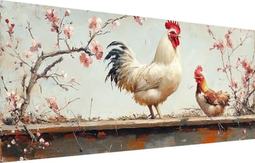 5D Diamond Painting Set für Erwachsene Große 100x200cm,Hahn,Blume Diamant Painting Bilder Kinder,DIY Kristall Strass Cross Stickerei Malerei Bastelset für Schlafzimmer,Büro,Wanddeko,Geschenke 55F-2039 5D Diamond Painting Set für Erwachsene Große 100x200cm,Hahn,Blume Diamant Painting Bilder Kinder,DIY Kristall Strass Cross Stickerei Malerei Bastelset für Schlafzimmer,Büro,Wanddeko,Geschenke 55F-2039 von LeiDong