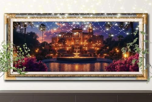 5D Diamond Painting Set für Erwachsene Große 100x250cm,Sonnenuntergang,Palast Diamant Painting Bilder Kinder,DIY Kristall Strass Cross Stickerei Malerei Bastelset für Büro,Wanddeko,Geschenke 55F-13080 5D Diamond Painting Set für Erwachsene Große 100x250cm,Sonnenuntergang,Palast Diamant Painting Bilder Kinder,DIY Kristall Strass Cross Stickerei Malerei Bastelset für Büro,Wanddeko,Geschenke 55F-13080 von LeiDong