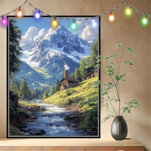 Bach,Schneebedeckter Berg Malen nach Zahlen für Erwachsene Anfänger,DIY Paint by Numbers Acrylpigment Ölgemälde Kunsthandwerk Kit,Bastelset Malen Nach Zahlen Kinder für Home Décor 80x107cm 54N-4037 Bach,Schneebedeckter Berg Malen nach Zahlen für Erwachsene Anfänger,DIY Paint by Numbers Acrylpigment Ölgemälde Kunsthandwerk Kit,Bastelset Malen Nach Zahlen Kinder für Home Décor 80x107cm 54N-4037 von LeiDong