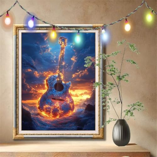 Diamant Painting Bilder für Erwachsene, 5D DIY Diamond Painting Kinder, Landschaft,Gitarre Full Drill Cross Stickerei Malerei Kits Nach Zahlen für Wanddeko, Zuhause Dekor Geschenke 40x50cm 57F-783 Diamant Painting Bilder für Erwachsene, 5D DIY Diamond Painting Kinder, Landschaft,Gitarre Full Drill Cross Stickerei Malerei Kits Nach Zahlen für Wanddeko, Zuhause Dekor Geschenke 40x50cm 57F-783 von LeiDong
