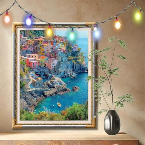Diamant Painting Bilder für Erwachsene, 5D DIY Diamond Painting Kinder, Landschaft,Meer Full Drill Cross Stickerei Malerei Kits Nach Zahlen für Wanddeko, Zuhause Dekor Geschenke 100x133cm 57F-3669 Diamant Painting Bilder für Erwachsene, 5D DIY Diamond Painting Kinder, Landschaft,Meer Full Drill Cross Stickerei Malerei Kits Nach Zahlen für Wanddeko, Zuhause Dekor Geschenke 100x133cm 57F-3669 von LeiDong