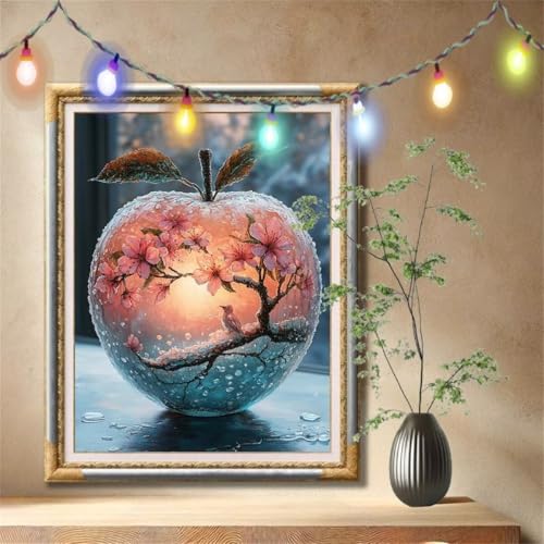 Diamant Painting Bilder für Erwachsene,5D DIY Diamond Painting Kinder,Blume,Apfel Full Drill Cross Stickerei Malerei Kits Nach Zahlen für Wohnzimmer,Wanddeko,Zuhause Dekor Geschenke 90x120cm 57F-6788 Diamant Painting Bilder für Erwachsene,5D DIY Diamond Painting Kinder,Blume,Apfel Full Drill Cross Stickerei Malerei Kits Nach Zahlen für Wohnzimmer,Wanddeko,Zuhause Dekor Geschenke 90x120cm 57F-6788 von LeiDong