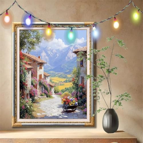 Diamant Painting Bilder für Erwachsene,5D DIY Diamond Painting Kinder,Blume,Straße Full Drill Cross Stickerei Malerei Kits Nach Zahlen für Wohnzimmer,Wanddeko,Zuhause Dekor Geschenke 70x90cm 57F-1746 Diamant Painting Bilder für Erwachsene,5D DIY Diamond Painting Kinder,Blume,Straße Full Drill Cross Stickerei Malerei Kits Nach Zahlen für Wohnzimmer,Wanddeko,Zuhause Dekor Geschenke 70x90cm 57F-1746 von LeiDong