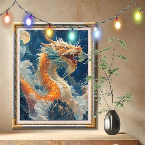 Diamant Painting Bilder für Erwachsene,5D DIY Diamond Painting Kinder,Drache,Berg Full Drill Cross Stickerei Malerei Kits Nach Zahlen für Wohnzimmer,Wanddeko,Zuhause Dekor Geschenke 80x107cm 57F-2267 Diamant Painting Bilder für Erwachsene,5D DIY Diamond Painting Kinder,Drache,Berg Full Drill Cross Stickerei Malerei Kits Nach Zahlen für Wohnzimmer,Wanddeko,Zuhause Dekor Geschenke 80x107cm 57F-2267 von LeiDong