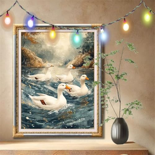Diamant Painting Bilder für Erwachsene,5D DIY Diamond Painting Kinder,Ente,Tier Full Drill Cross Stickerei Malerei Kits Nach Zahlen für Wohnzimmer,Wanddeko,Zuhause Dekor Geschenke 80x107cm 57F-4507 Diamant Painting Bilder für Erwachsene,5D DIY Diamond Painting Kinder,Ente,Tier Full Drill Cross Stickerei Malerei Kits Nach Zahlen für Wohnzimmer,Wanddeko,Zuhause Dekor Geschenke 80x107cm 57F-4507 von LeiDong