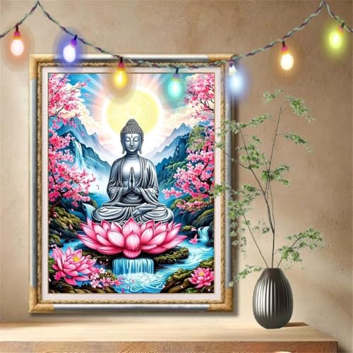 Diamant Painting Bilder für Erwachsene,5D DIY Diamond Painting Kinder,Lotus,Zen Full Drill Cross Stickerei Malerei Kits Nach Zahlen für Wohnzimmer,Wanddeko,Zuhause Dekor Geschenke 100x133cm 57F-7189 Diamant Painting Bilder für Erwachsene,5D DIY Diamond Painting Kinder,Lotus,Zen Full Drill Cross Stickerei Malerei Kits Nach Zahlen für Wohnzimmer,Wanddeko,Zuhause Dekor Geschenke 100x133cm 57F-7189 von LeiDong