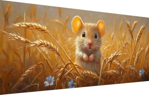 Diamant Painting Bilder für Erwachsene,5D DIY Diamond Painting Kinder,Maus,Landschaft Full Drill Cross Stickerei Malerei Kits Malen Nach Zahlen für Wohnzimmer,Zuhause Dekor (100x250cm) 55F-3585 von LeiDong